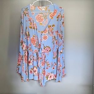 Billabong floral short romper